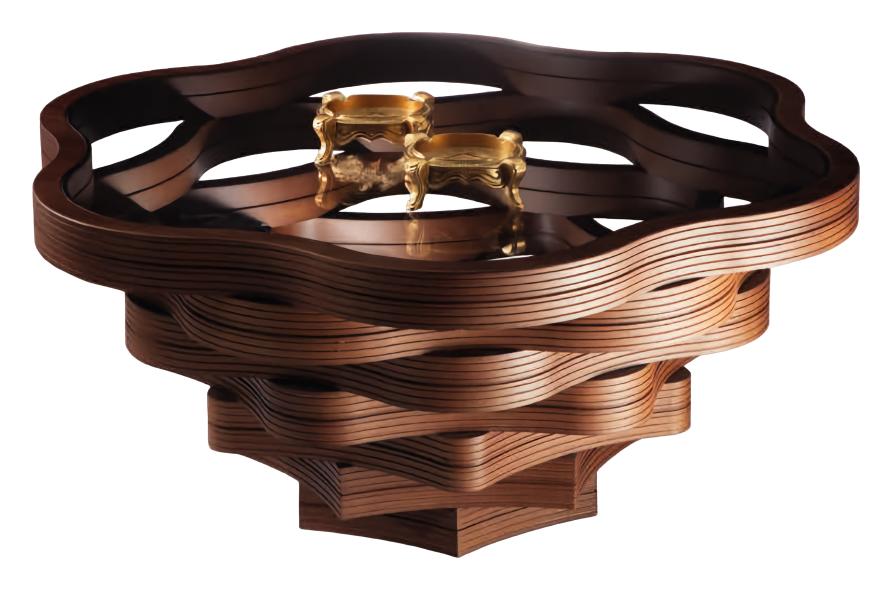 Wohnzimmer Holztisch Couchtisch Kaffeetisch Braun Modern Freistehend