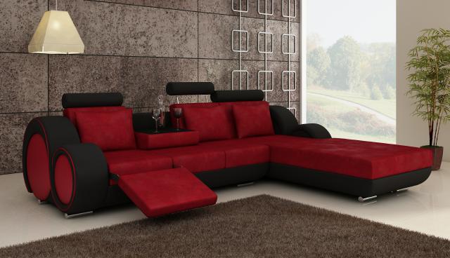 TEXTILSOFA STOFFSOFA WOHNLANDSCHAFT COUCHGARNITUR NEU GARNITUR ECKCOUCH ECKSOFA