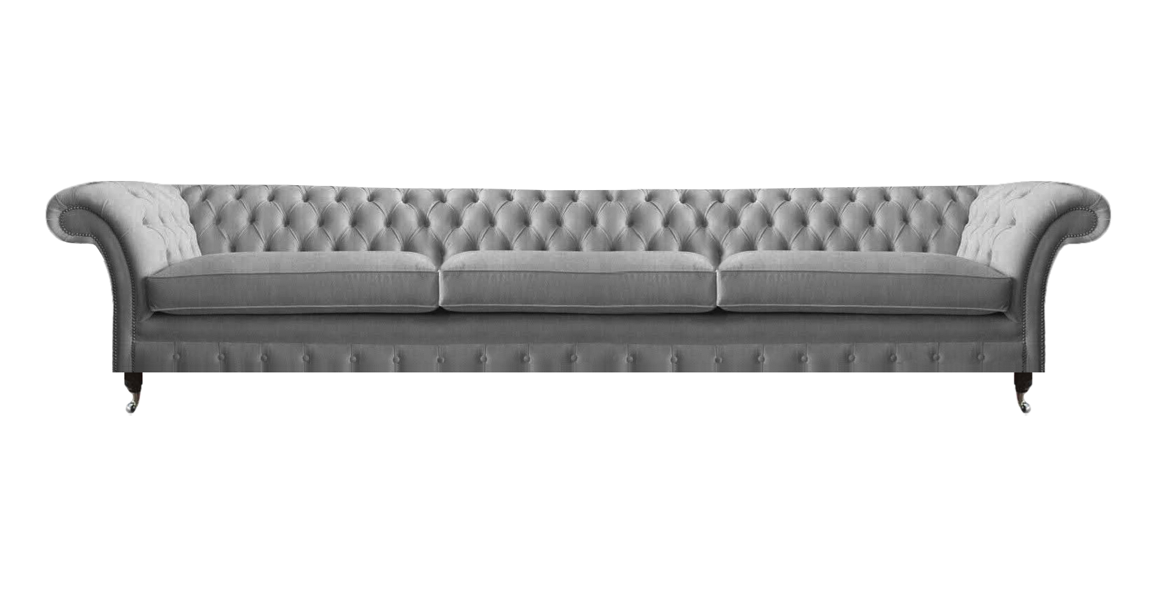 Designer Einrichtung Sofa Dreisitzer Couch Chesterfield Sitzmöbel Textil Stoff