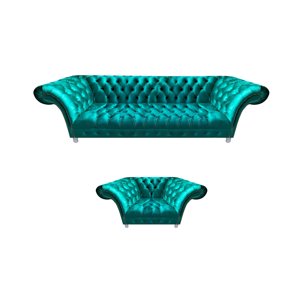 Sitzmöbel Sofas Set Dreisitze Sofa Designer Sessel Wohnzimmer Chesterfield