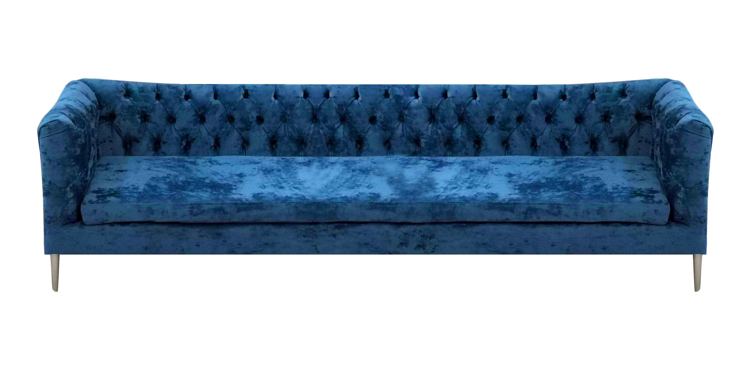 Chesterfield Blau Sofa Viersitzer Couch Wohnzimmer Polstermöbel Einrichtung