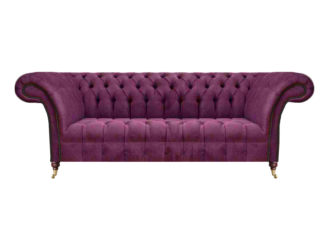 Sofa Dreisitze Couch Wohnzimmer Luxus Polstermöbel Sofas Möbel Chesterfield