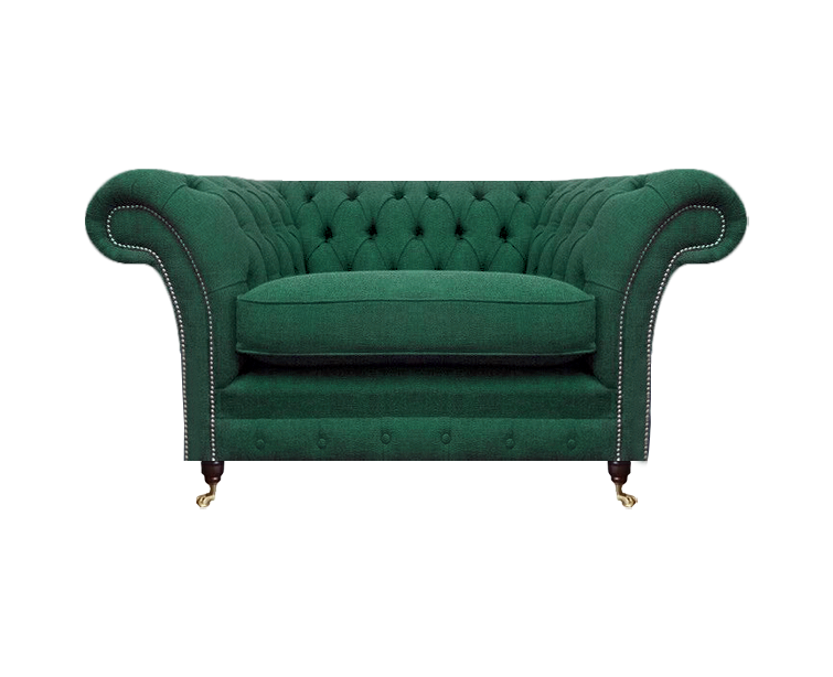 Sessel Chesterfield Couch Wohnzimmer Möbel Textil Stoff Einrichtung Polstermöbel