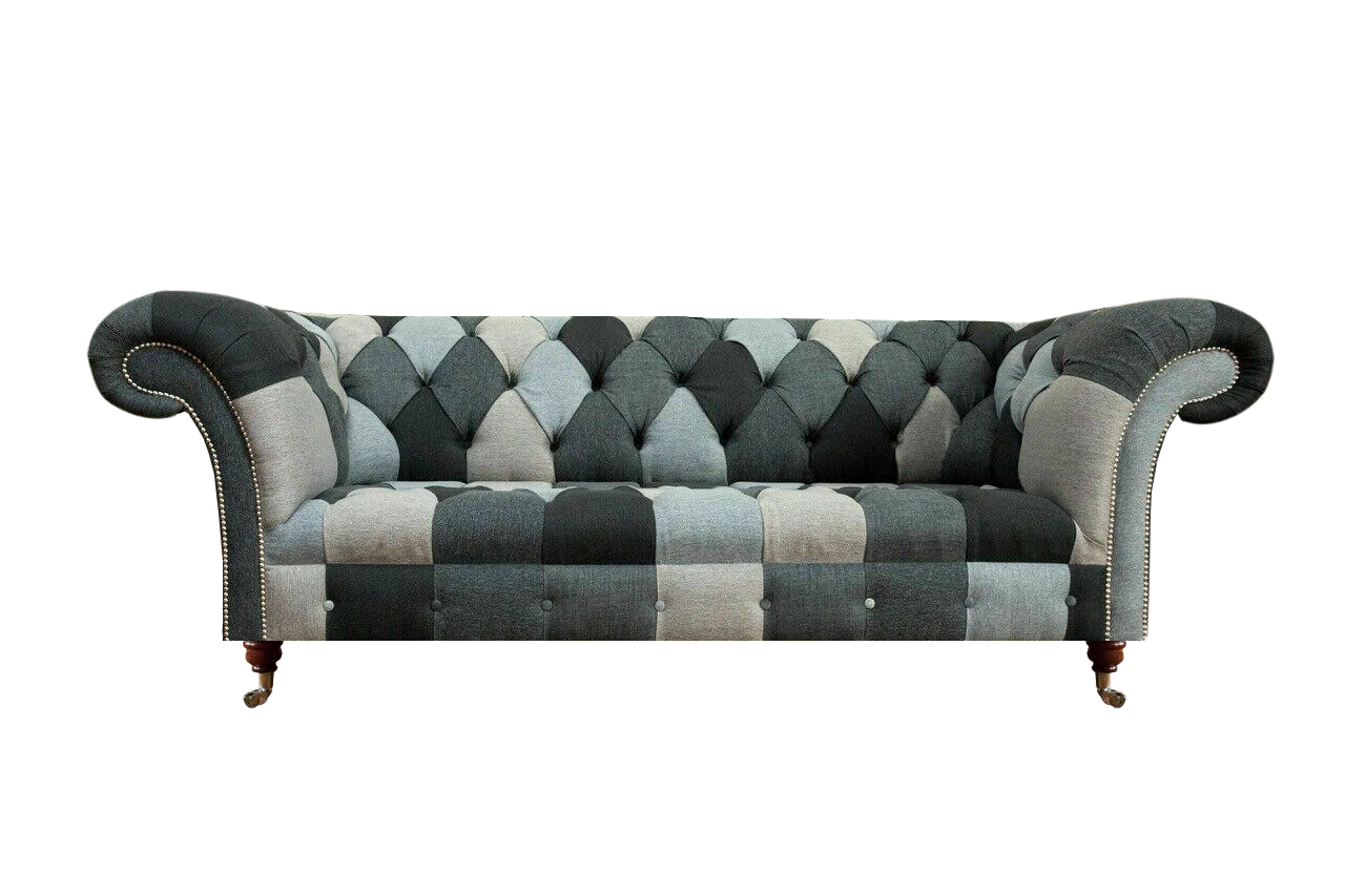Mehrfarbig Sofa Dreisitze Couch Polstermöbel Wohnzimmer Luxus Möbel Chesterfield