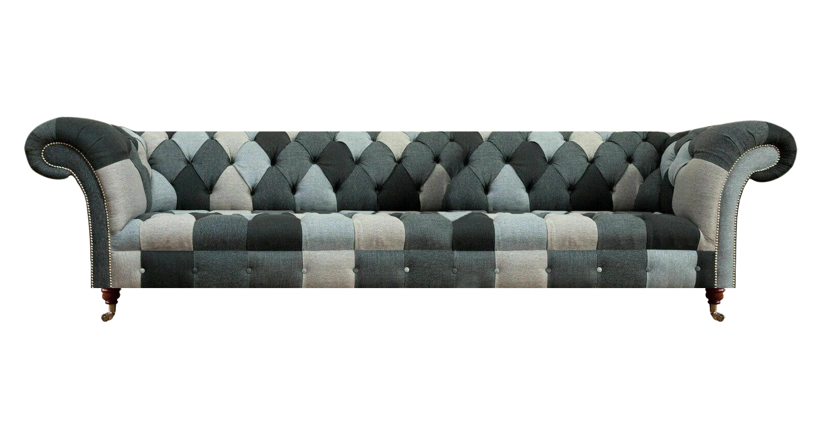 Wohnzimmer Mehrfarbig Sofa Viersitzer Couch Möbel Einrichtung Chesterfield