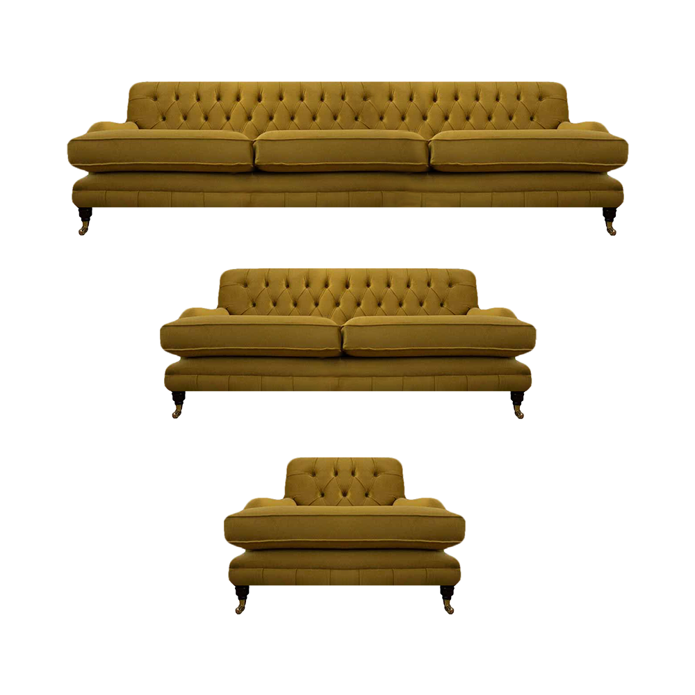 Wohnzimmer Chesterfield Modern Sofagarnitur 3tlg Polstermöbel Einrichtung