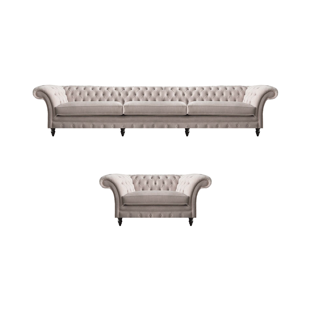 Polstermöbel Weiß Sofa Dreisitze Einrichtung Sessel Wohnzimmer Chesterfield