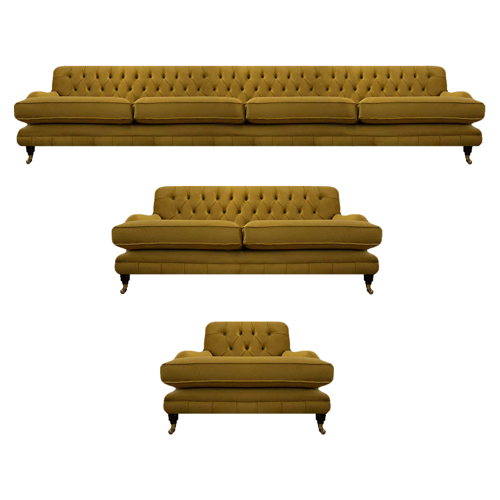 Sitz Stoff Textil Sofa Set Komplett 3tlg Polstermöbel Wohnzimmer Chesterfield