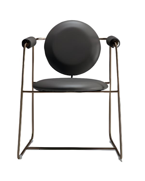 Stuhl Design Textil Esszimmer Luxus Metall Grau Esszimmerstuhl Gold Stuhl