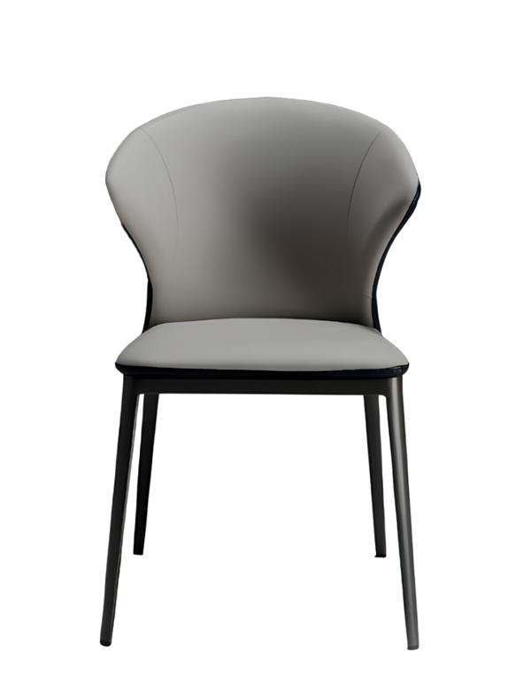 Stühle Esszimmer Stuhl Luxus Metall mit Leder Stühle Stil Modern Lehnstuhl