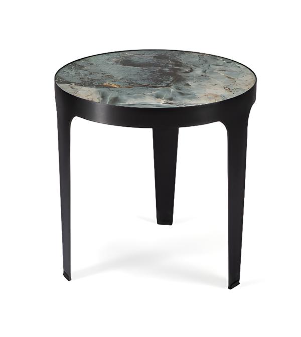 Beistelltisch Wohnzimmer Möbel Luxus Glas Esszimmer Modern Grau Design