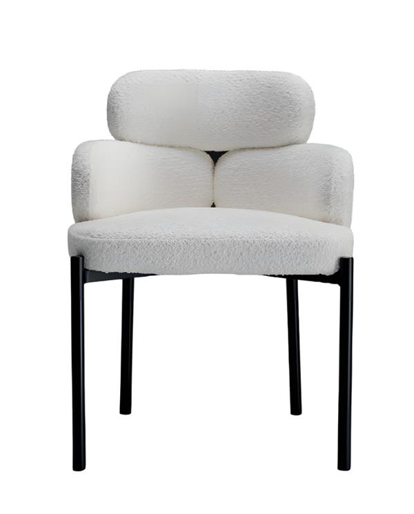 Stühle Modern Stuhl Luxus Weiß Lehnstuhl Metallstuhl Design Esszimmerstuhl