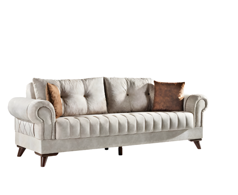 Textil Sofa 3 Sitzer Polster Sofas Design Couch Mobel Dreisitzer Couchen