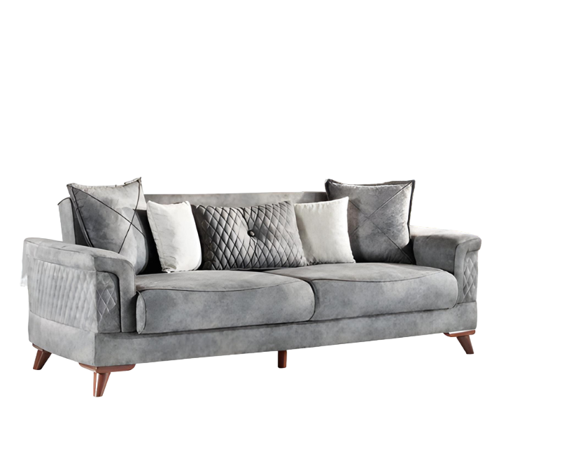 Textil Sofa 3 Sitzer Sofa Polster Sofas Design Couch Möbel Dreisitzer Neu