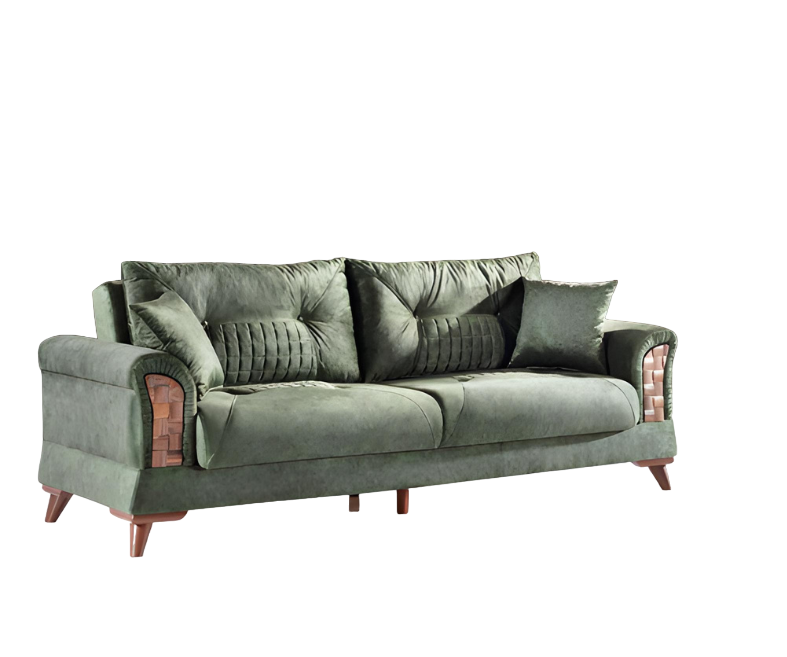 Schlafsofa 3er Sitz Sofas Zimmer Möbel Bett Dreisitzer Couch Polster Design Sofa