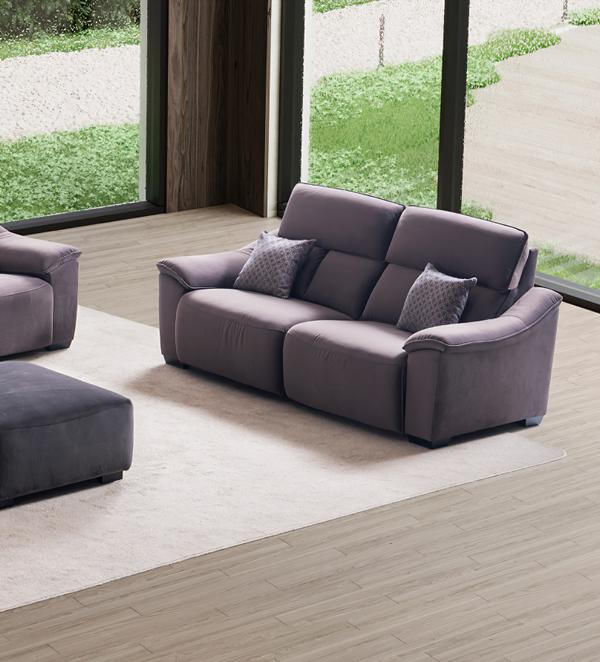 Dreisitzer Sofa 3 Sitzer Stoff Sofas Modern Design Wohnzimmer Grau Couchen