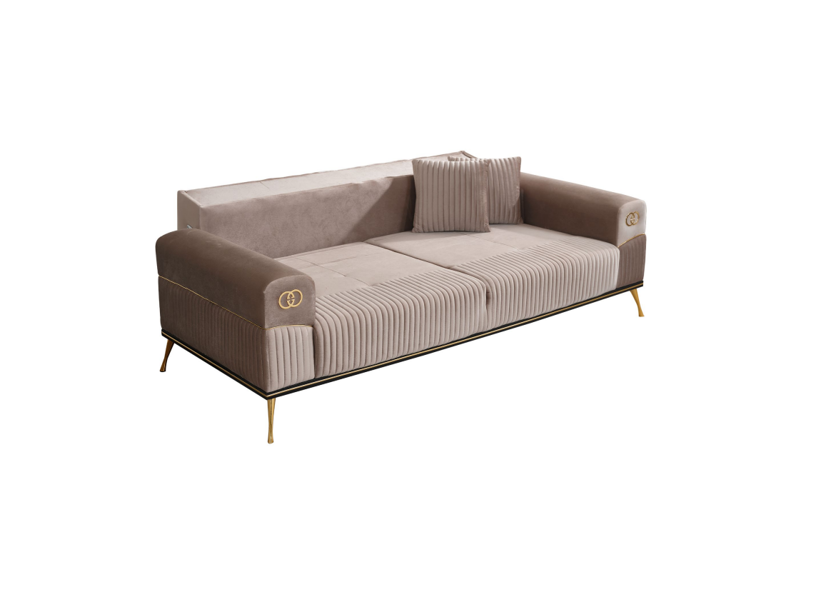 Textil Sofa 3 Sitzer Sofa Polster Sofas Design Couch Möbel Dreisitzer Neu