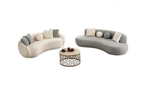 Sofas 4+3 Sofagarnitur Relax Garnitur Couches Wohnzimmer Garnitur 2tlg