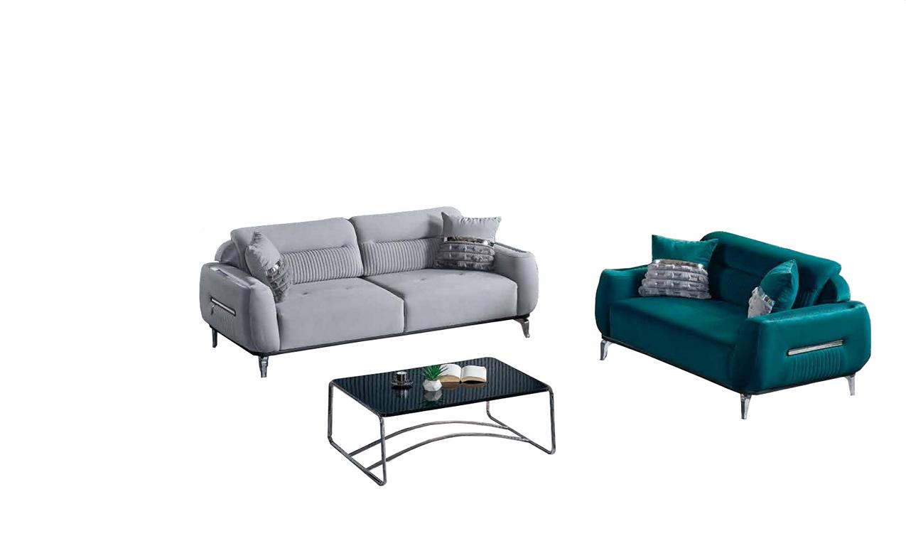 Sofa Couch Polster Möbel Wohnzimmer Sitzgarnitur Einrichtung Garnitur 3+2