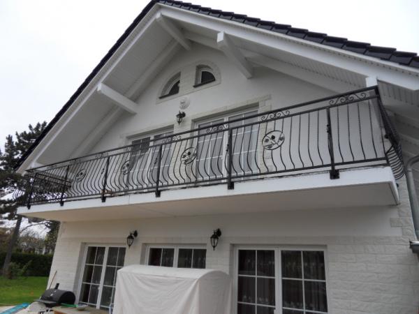 Klassische Geländer Handgefertigte Balkon Treppen Schmiedezaun Zaun 1lfm #340