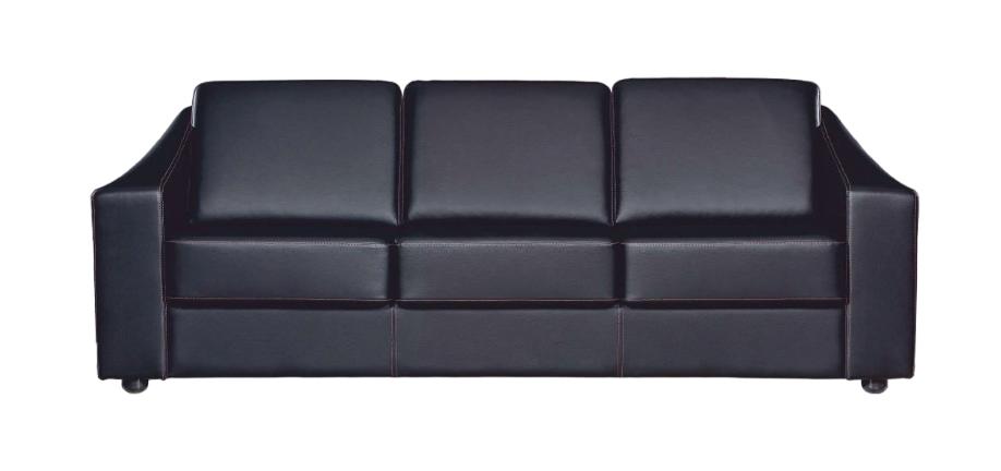 Luxus Sofa 3 Sitzer Couchen Büromöbel Sofas Schwarz Couch Leder Büro