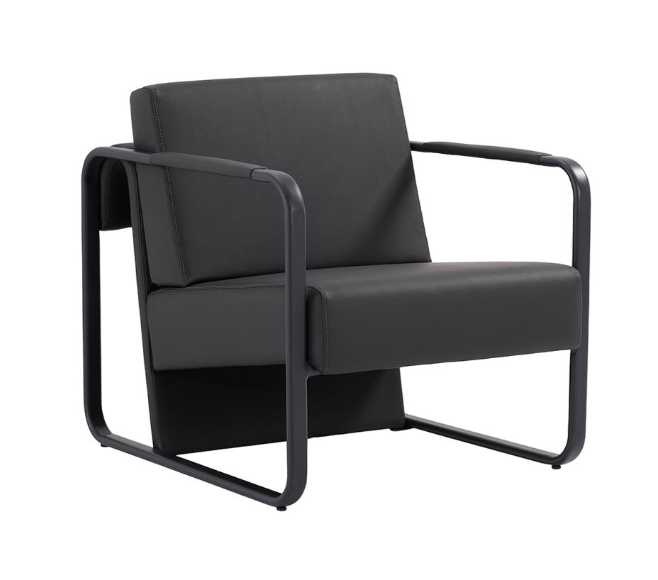 Sessel Luxus Sessel Schwarz Hochwertig Polster Sofas Design Textil Leder Modern