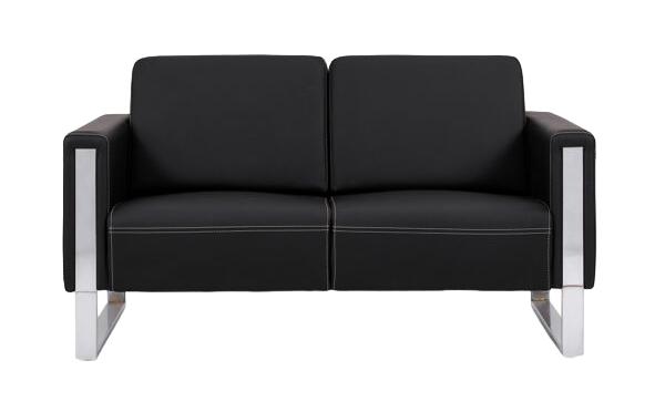 Sofa 2 Sitzer Design Stil Modern Leder Möbel Büromöbel Luxus Couch