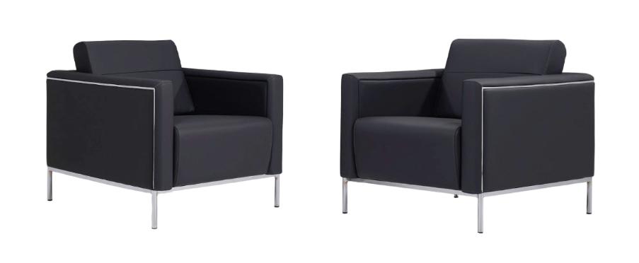 Sessel 1-Sitzer Modern Leder Polster Design Couch Luxus Sitzer Möbel