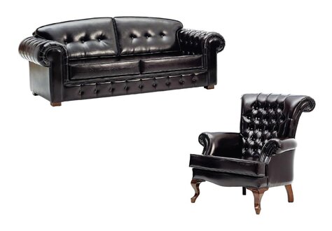 Sofagarnitur Sofa Luxus Garniur Sofas Sessel 2+1 Sitzer Modern 2tlg Set Design