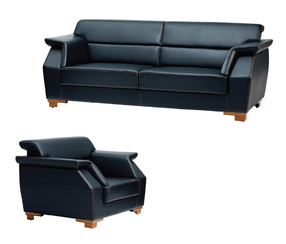 Sofa 2 Sitzer Couch Sofas Polstersofas Luxus Leder Büromöbel