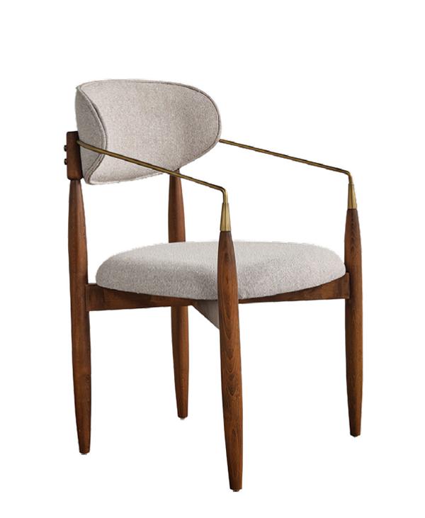 Edle Stuhl Beige Esszimmerstuhl Elegant Sitzmöbel Esszimmer Lehnstuhl Stühle