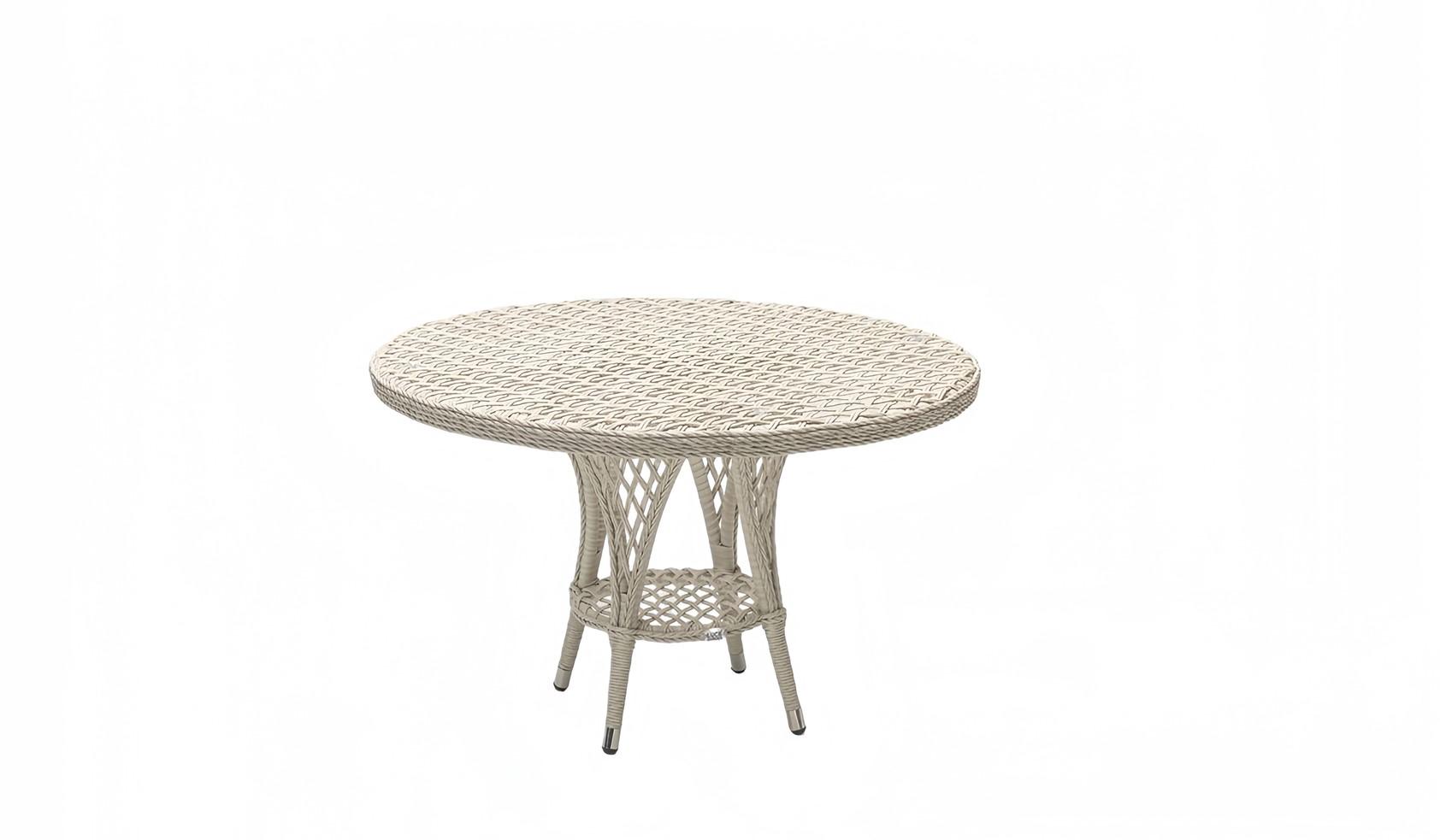 Esstisch Luxus Moderner Grau Tisch Rattan Design Kaffeetisch Terrasse Beistell