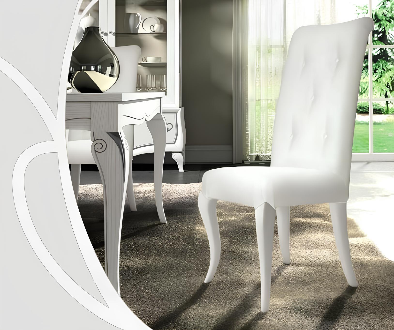 Esszimmerstuhl Stuhl Esszimmer Modern Stuhle Holz Design Ess Weiß Sitz Sessel