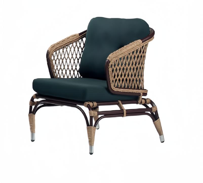 Sessel Grün Design Couch Relax Hochwertig Hochwertig Rattan Polster Sitzer Luxus