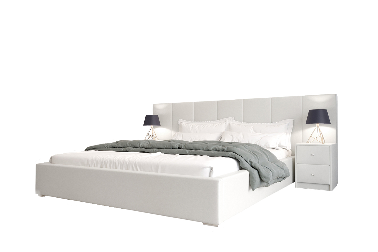 Designer Bett Schlafzimmer Betten Textil Stoff Hotel Luxus Polster Sitz Stoff