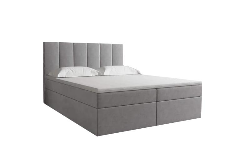 Bett Boxspring Braun Design Bett XXL Big Polster Hotel Modern Luxus Doppel Bett