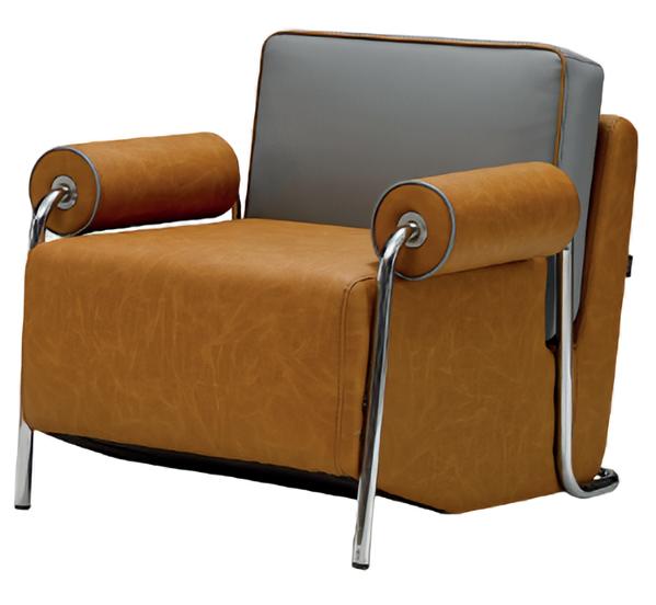 Sessel 1 Sitzer Leder Luxus Wohnzimmer Dreisitzer Couch Modern Polstersofas Neu