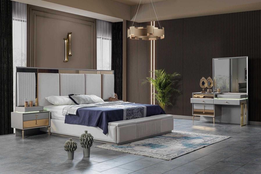 Designer Schlafzimmer Komplettset Komplettangebot Schlafzimmermöbel Set 4tlg.