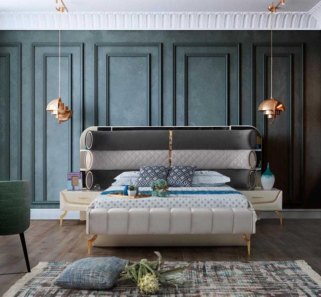 Schlafzimmer Komplettset Designer Schlafzimmermöbel Set Komplettangebot 3tlg.