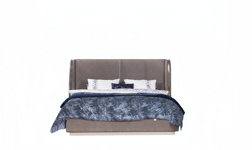 Bett Modern Braun Schlafzimmermöbel Holzgestell Luxus Design Möbel Hochwertig