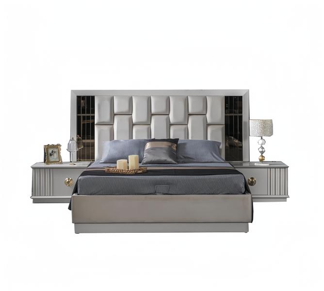 Bett Schlafzimmer Möbel Betten Design Luxus Doppel Design Holz Weiß Modern