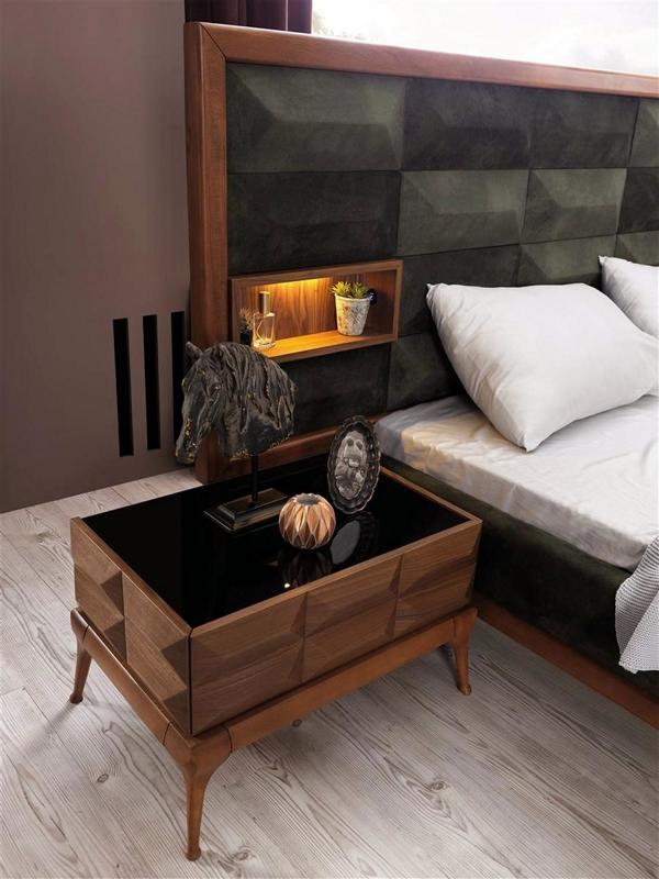 Designer Nachttisch Nachtschrank Nachtkonsole Nachtkommode Hochglanz