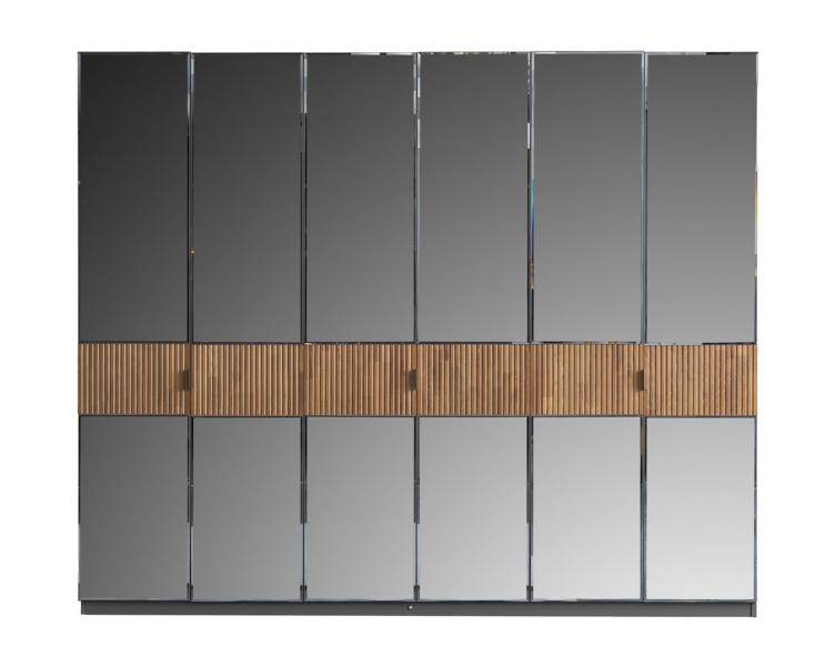 Kleidershrank Garderobe Schrank Hochschrank Verspiegelt Schlafzimmer