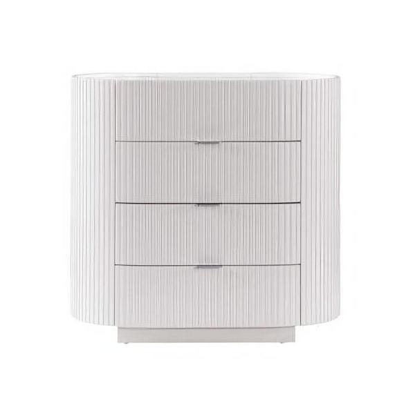 Kommode mit 4 Schubladen Schubladenschrank Holzschrank für Schlafzimmer