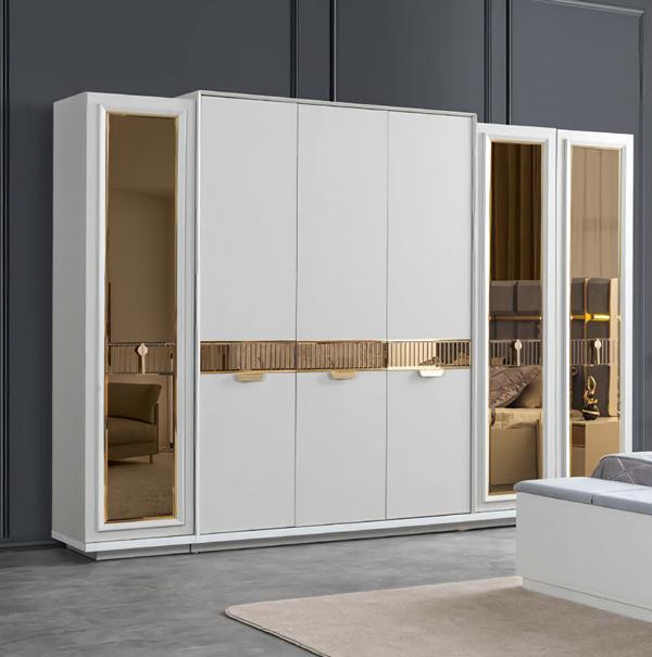 Kleiderschrank Shrank mit Spiegel Spiegelschrank Schlafzimmerschrank