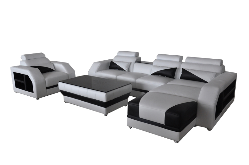 Komplett Garnitur 3tlg. Sitz Eckcouch Sofa Modern Polster Couch Eckgarnitur USB