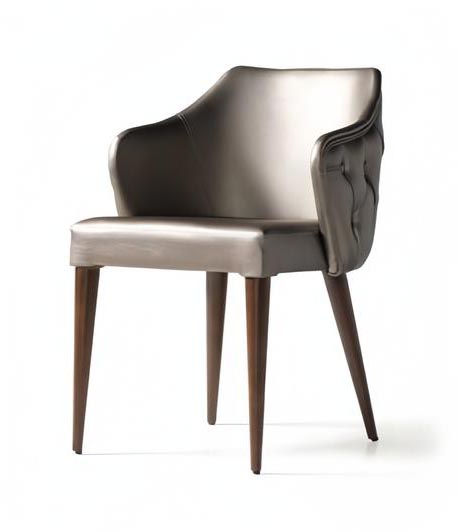 Moderne Polsterstuhl Design Silber Lehnstuhl Stuhl Esszimmer Luxus Möbel