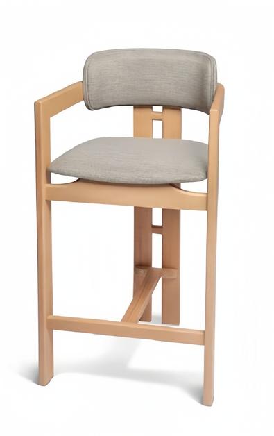 Moderne Polsterstuhl Design Grau Lehnstuhl Armlehne Esszimmer Luxus Möbel