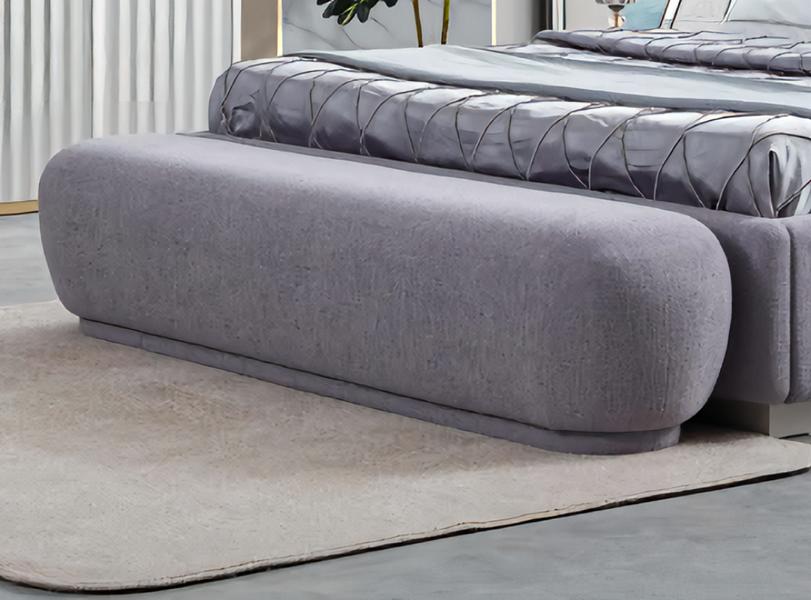 Sitzbank Sitzhocker Polsterbank Ottomane Bettbank Lila Farbe Schlafzimmer