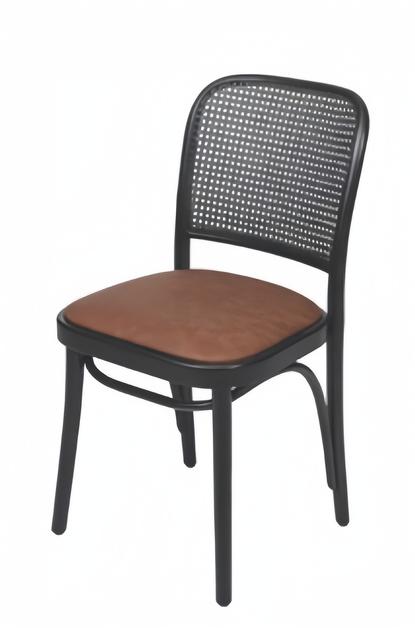 Polsterstuhl Moderne Design Textil Braun Lehnstuhl Armlehne Esszimmer Möbel